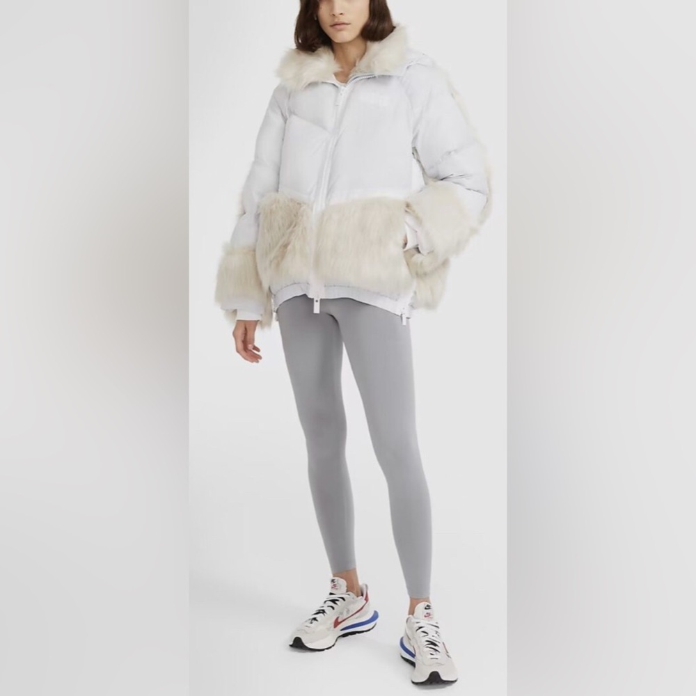 NWT NIKE X SACAI NRG PARKA W Pure Platinum - Picture 3 of 8